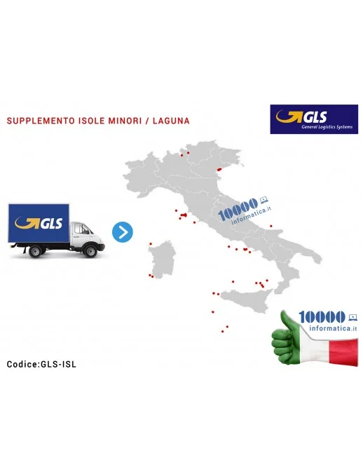 GLS-ISL GLS 72/96h SUPPLEMENTO ISOLA MINORE - ZONA DISAGIATE LAGUNA VENEZIA
