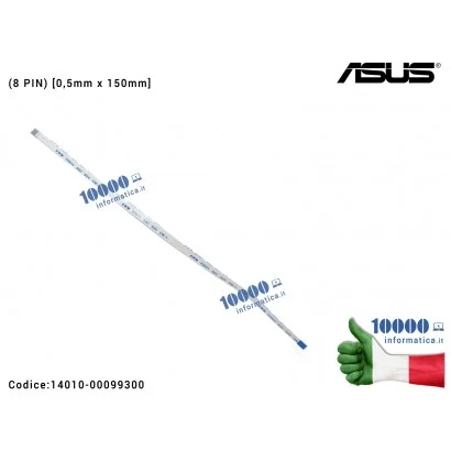 14010-00099300 Cavo Collegamento Touchpad TP FFC (8 PIN) [0,5mm x 150mm] ASUS X550 F550 X550C X550CA X550CC X550JK F550L X550...