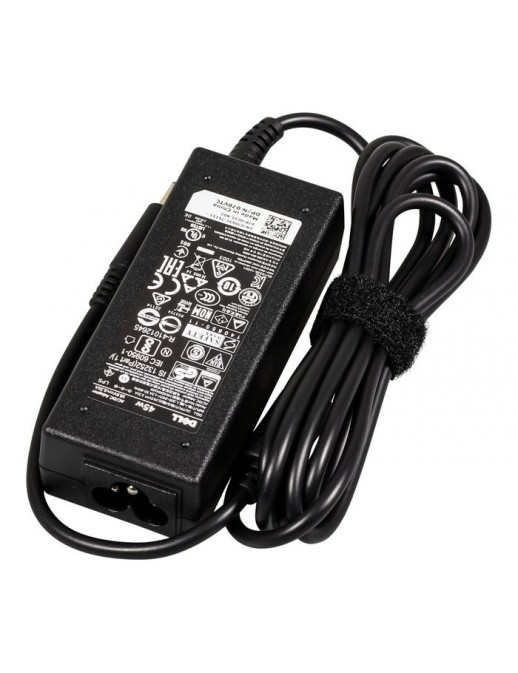 KXTTW KXTTW Dell AC Adapter, 45W, 19.5V, 3 Pin, 4.5mm, C6 Power Cord, Low Cost FW8KR, 0Y3F7Y Black