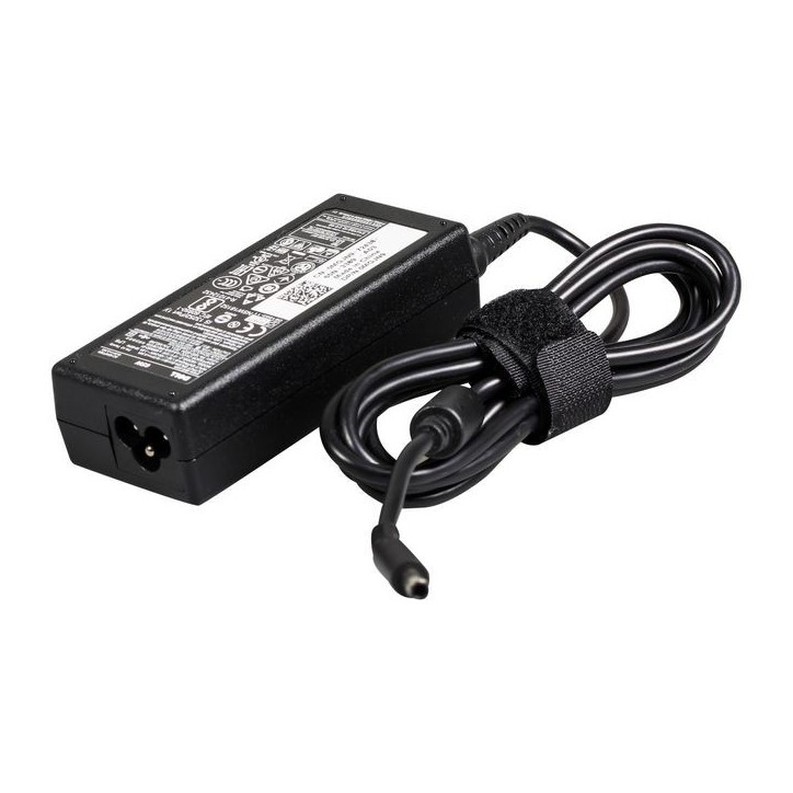 G6J41 Dell AC Adapter, 65W, 19.5V, 3 Pin, 4.5mm, C6 Power Cord, Lot 6 Black