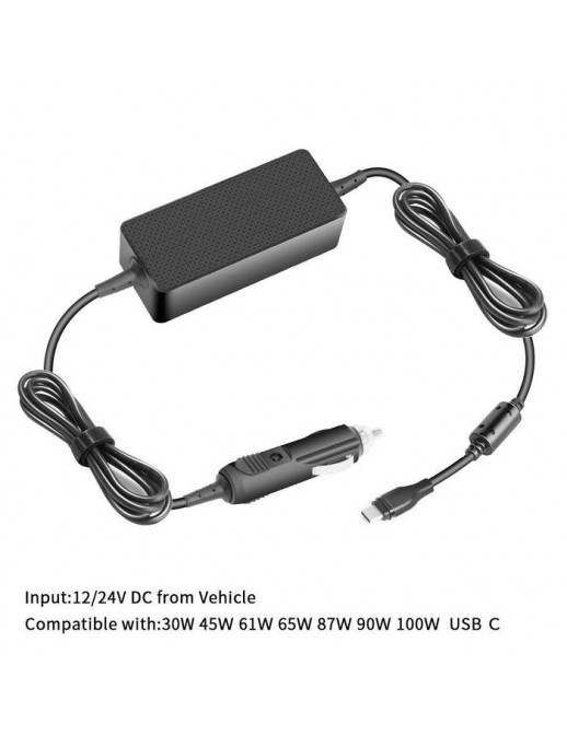 MBXUSBC-DC0004 MBXUSBC-DC0004 CoreParts USB-C Car Charger 100W 5V2A-20V5A USB PD3.0 Plug:USB-C Input: 12-24V 5A Output:5V3A ,...