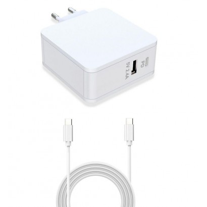 MBXUSBC-AC0016 MBXUSBC-AC0016 CoreParts USB-C Alimentatore Power Adapter White 90W 20V4.5A (USB-C output) USB PD 5V 2.4A (USB...