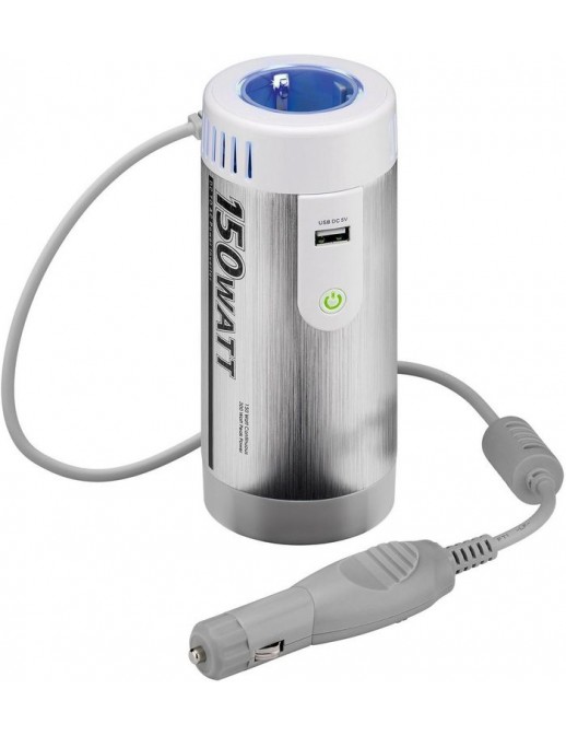 MBXINV-AC001 MBXINV-AC001 CoreParts DC to AC Inverter 150W 12V to 230V Inverter CE WEEE with USB Port 7/7 female socket with ...