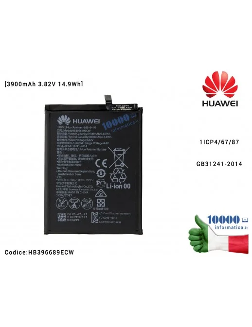 HB396689ECW Batteria 24022102 24022291 HUAWEI Mate 9 (MHA-L09B) (MHA-L29B) Mate 9 Pro (LON-L29C) (LON-L29D) [4000mAh 3,82V 15...