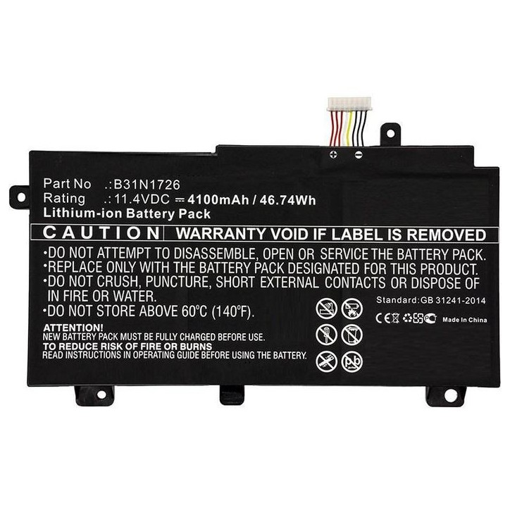 MBXAS-BA0243 CoreParts Laptop Batteria for Asus 44Wh Li-ion 11.4V 3900mAh Black for Asus Notebook Laptop FX504 FX504G FX504GD FX