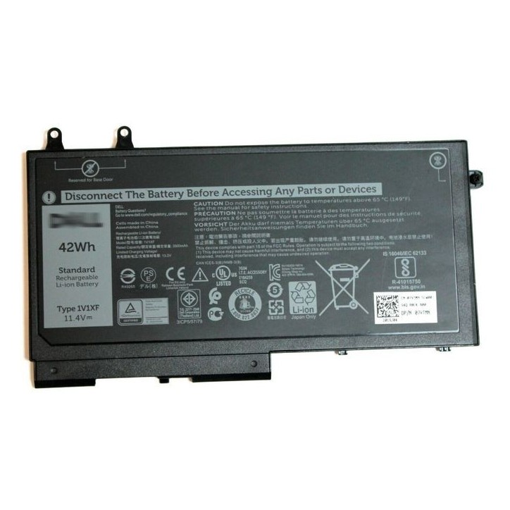 7VTMN Dell Battery, 42WHR, 3 Cell, Lithium Ion 42 Wh