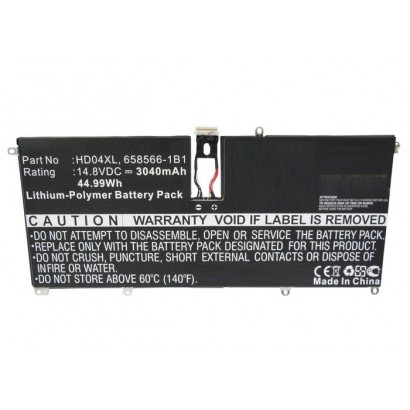 MBXHP-BA0151 MBXHP-BA0151 CoreParts Laptop Batteria for HP 45Wh Li-Pol 14.8V 3040mAh Black Envy 6-1000 Envy Spectre TU XT 13-...