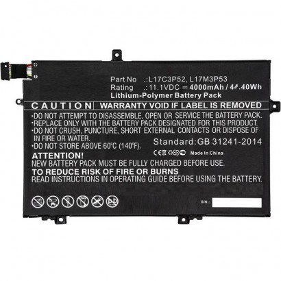 MBXLE-BA0130 MBXLE-BA0130 CoreParts Laptop Batteria for Lenovo 44Wh Li-ion 11.1V 4000mAh Black 20LS0015UK 20LS0016MH 20LS001W...