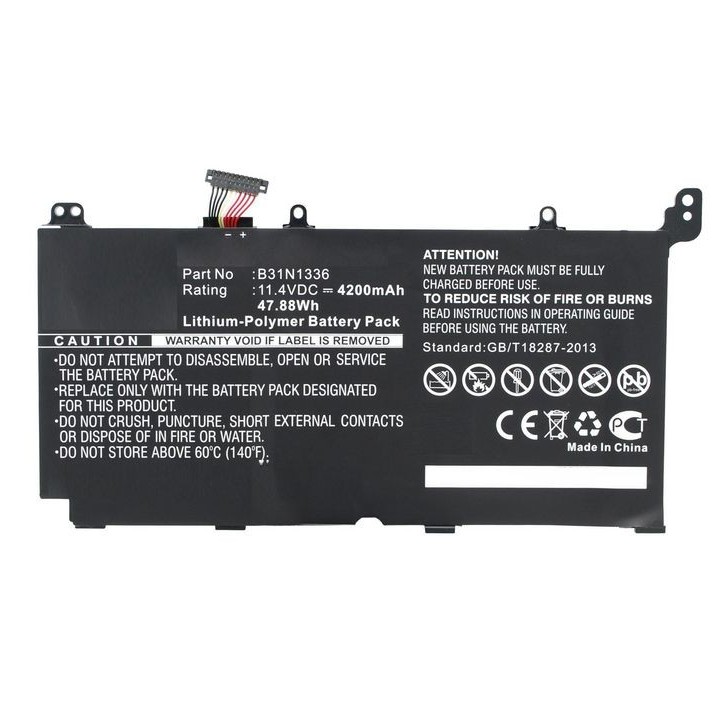 MBXAS-BA0034 CoreParts Laptop Batteria for Asus 48Wh Li-Pol 11.4V 4200mAh Black R553LF R553LN R553LN-DM123H R553LN-DM553H R553LN MBXAS-BA0034 CoreParts Laptop Batteria for Asus 48Wh Li-Pol 11.4V 4200mAh Black R553LF R553LN R553LN-DM123H R553LN-DM553H R553LN