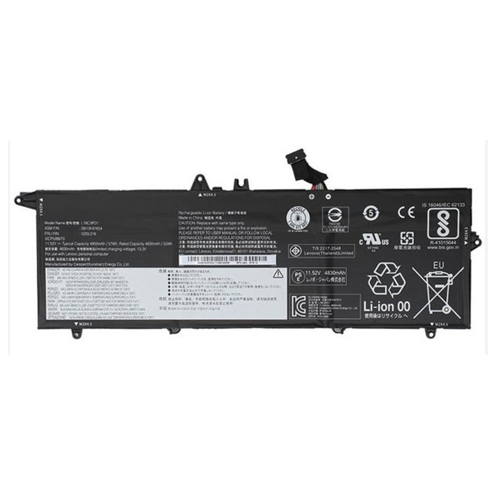 02DL013 Lenovo Internal Lithium-Ion Batteria 57Wh capacity 11.58V compatible with Lenovo ThinkPad T490s T495s and T14s Gen 1 lap 02DL013 Lenovo Internal Lithium-Ion Batteria 57Wh capacity 11.58V compatible with Lenovo ThinkPad T490s T495s and T14s Gen 1 lap