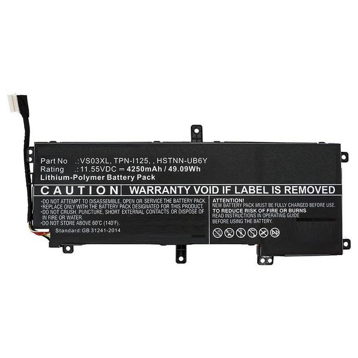 MBXHP-BA0228 CoreParts Laptop Batteria for HP 49.09Wh Li-Pol 11.55V 4250mAh Black for HP Notebook Laptop Envy 15-AS000 Envy 15-A MBXHP-BA0228 CoreParts Laptop Batteria for HP 49.09Wh Li-Pol 11.55V 4250mAh Black for HP Notebook Laptop Envy 15-AS000 Envy 15-A