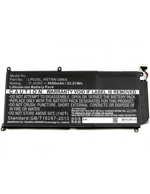 MBXHP-BA0137 MBXHP-BA0137 CoreParts Laptop Batteria for HP 53Wh Li-ion 11.4V 4650mAh Black Envy 15-AE015TX Envy 15-AE016TX En...