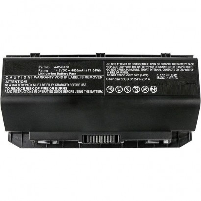 MBXAS-BA0088 MBXAS-BA0088 CoreParts Laptop Batteria for Asus 66Wh Li-ion 14.8V 4400mAh Black G750 G750J G750JH G750JM G750JS ...