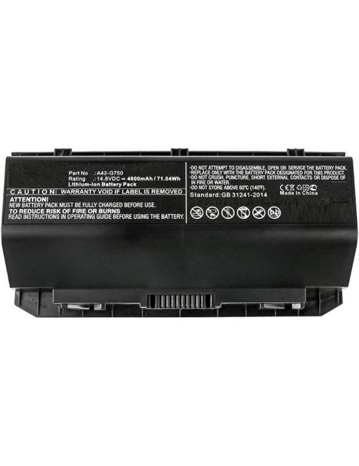 MBXAS-BA0088 MBXAS-BA0088 CoreParts Laptop Batteria for Asus 66Wh Li-ion 14.8V 4400mAh Black G750 G750J G750JH G750JM G750JS ...
