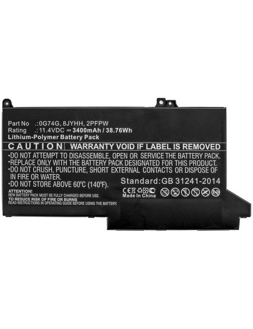 MBXDE-BA0238 MBXDE-BA0238 CoreParts Laptop Batteria for Dell 38.76Wh Li-Polymer 11.4V 3400mAh for Dell Latitude 12 5300 Latit...