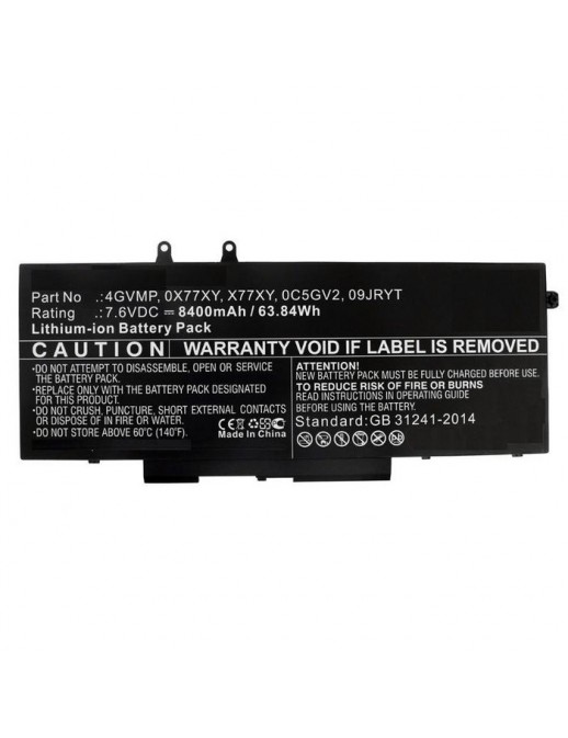 MBXDE-BA0182 MBXDE-BA0182 CoreParts Laptop Batteria for Dell 61WH Li-ion 7.6V 8000mAh Latitude 14 5400 Latitude 14 5500 N001L...