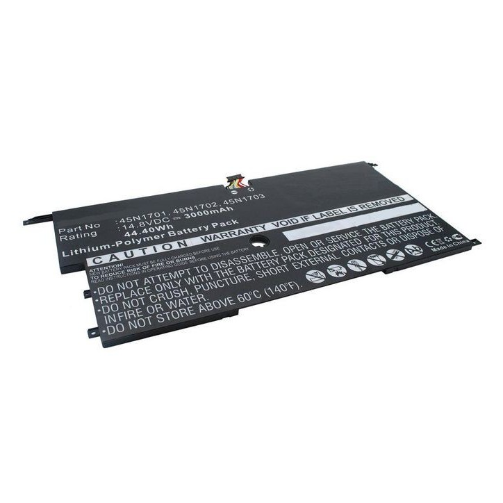 MBXLE-BA0169 CoreParts Laptop Batteria for Lenovo 43Wh Li-Pol 15.2V 2800mAh Black 20A7 20A8 ThinkPad X1 Carbon 14 45N1701 45N170