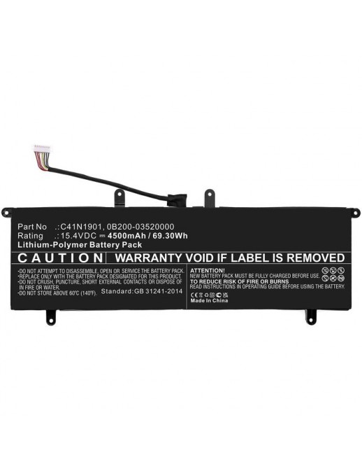 MBXAS-BA0318 MBXAS-BA0318 CoreParts Batteria for Asus Notebook Laptop 69.30Wh Li-Polymer 15.4V 4500mAh Black for ZenBook 14 U...