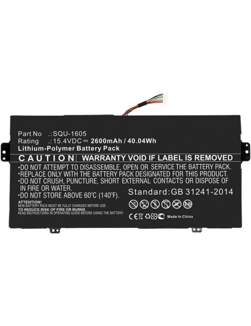 MBXAC-BA0097 MBXAC-BA0097 CoreParts Laptop Batteria for Acer 40.04Wh Li-ion 15.4V 2600mAh Black for Acer Notebook Laptop SF71...