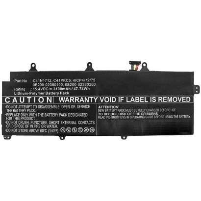 MBXAS-BA0250 MBXAS-BA0250 CoreParts Laptop Batteria for Asus 47.74Wh Li-Pol 15.4V 3100mAh Black for Asus Notebook Laptop GX50...