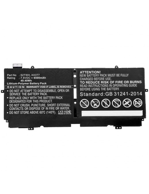 MBXDE-BA0222 MBXDE-BA0222 CoreParts Laptop Batteria for Dell 49.40Wh Li-Pol 7.6V 6500mAh Black for Dell Notebook Laptop XPS 1...