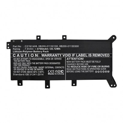 MBXAS-BA0238 MBXAS-BA0238 CoreParts Laptop Batteria for Asus 31Wh Li-Pol 7.6V 4100mAh Black for Asus Notebook Laptop A555LJ A...
