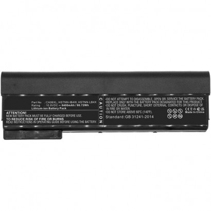 MBXHP-BA0286 MBXHP-BA0286 CoreParts Laptop Batteria for HP 90.72Wh Li-ion 10.8V 8400mAh Black for D9R52AV H5G74E ProBook 640 ...