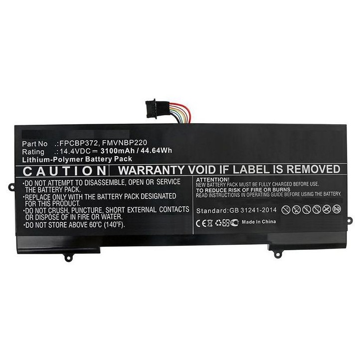 MBXFU-BA0030 CoreParts Laptop Batteria for Fujitsu 45WH Li-Pol 14.4V 3.1Ah LifeBook U77 FMVNBP220 FPCBP372 MBXFU-BA0030 CoreParts Laptop Batteria for Fujitsu 45WH Li-Pol 14.4V 3.1Ah LifeBook U77 FMVNBP220 FPCBP372