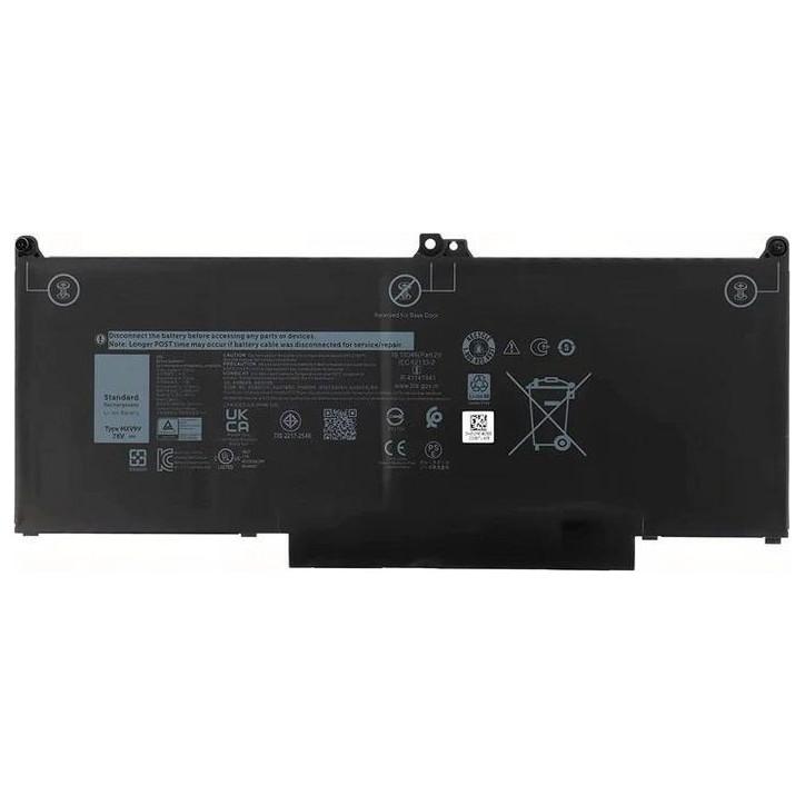 MBXDE-BA0205 CoreParts Laptop Batteria for Dell 55Wh Li-Pol 7.6V 7200mAh Black for Dell Notebook Laptop Latitude 13 5300 Latitud