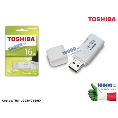 THN-U202W0160E4 Chiavetta USB Pen Drive TOSHIBA TranMemory U202 HAYABUSA USB 2.0 [16 GB]