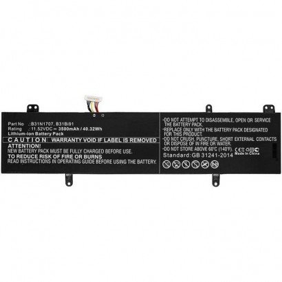 MBXAS-BA0178 MBXAS-BA0178 CoreParts Laptop Batteria for Asus 40WH Li-ion 11.52V 3.5Ah for VivoBook S14 S410U S410UA S410UF S4...