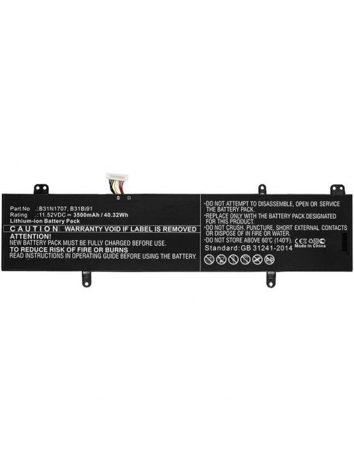 MBXAS-BA0178 MBXAS-BA0178 CoreParts Laptop Batteria for Asus 40WH Li-ion 11.52V 3.5Ah for VivoBook S14 S410U S410UA S410UF S4...