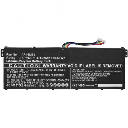 MBXAC-BA0087 MBXAC-BA0087 CoreParts Laptop Batteria for Acer 36.6Wh Li-ion 7.7V 4.45Ah AP16M5J