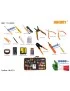 JM-P15 Kit di riparazione JACKEMY JM-P15 Saldatore Pinze a Spudger in metallo Pinze a multimetro digitale Kit di riparazione ...
