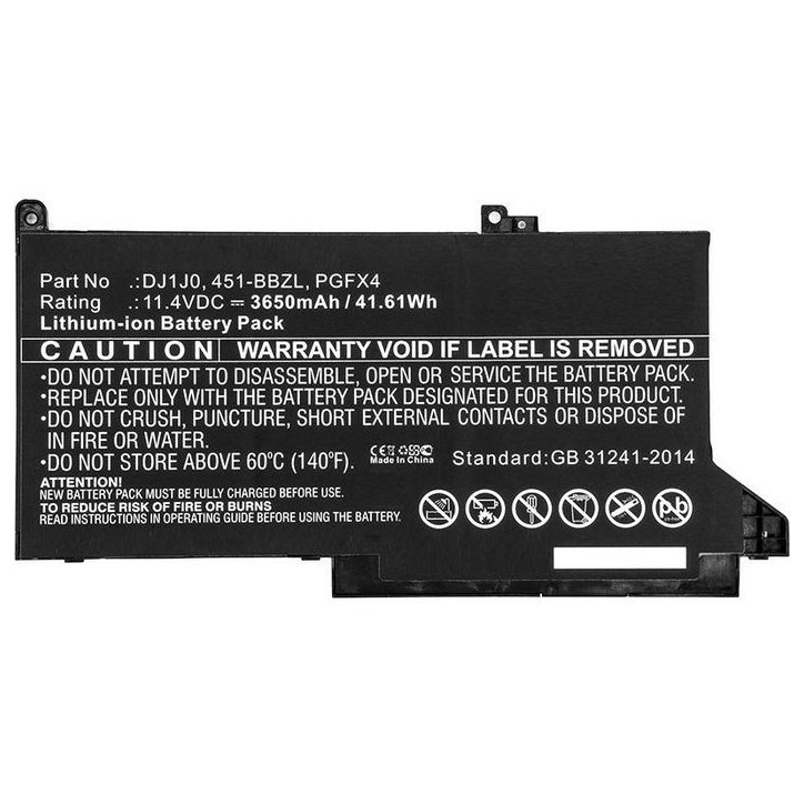 MBXDE-BA0140 CoreParts Laptop Batteria for Dell 42Wh Li-ion 11.4V 3650mAh Black Latitude 12 7000 Latitude 12 7280 Latitude 12 74 MBXDE-BA0140 CoreParts Laptop Batteria for Dell 42Wh Li-ion 11.4V 3650mAh Black Latitude 12 7000 Latitude 12 7280 Latitude 12 74