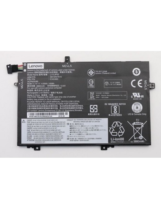 01AV466 01AV466 Lenovo Internal Lithium-Ion Batteria with 45Wh capacity 3 cells designed for various Lenovo laptop models. FR...