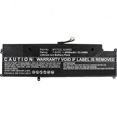 MBXDE-BA0074 MBXDE-BA0074 CoreParts Laptop Batteria for Dell 33Wh Li-ion 7.6V 4400mAh Black Latitude 13 7370 WY7CG XCNR3 MH25...