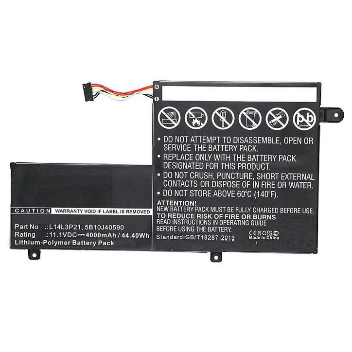 MBXLE-BA0096 CoreParts Laptop Batteria for Lenovo 40Wh Li-Pol 11.1V 3600mAh Black Edge 2 (2-1580) Edge 2 15 Edge 2 1580 Edge 2-1