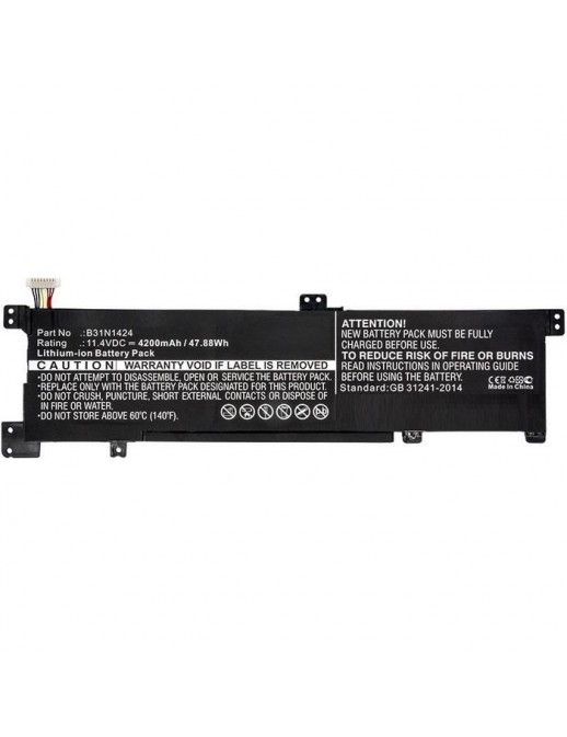 MBXAS-BA0085 MBXAS-BA0085 CoreParts Laptop Batteria for Asus 39Wh Li-ion 11.4V 3400mAh Black A400U A401L K401 K401LB K401LB50...