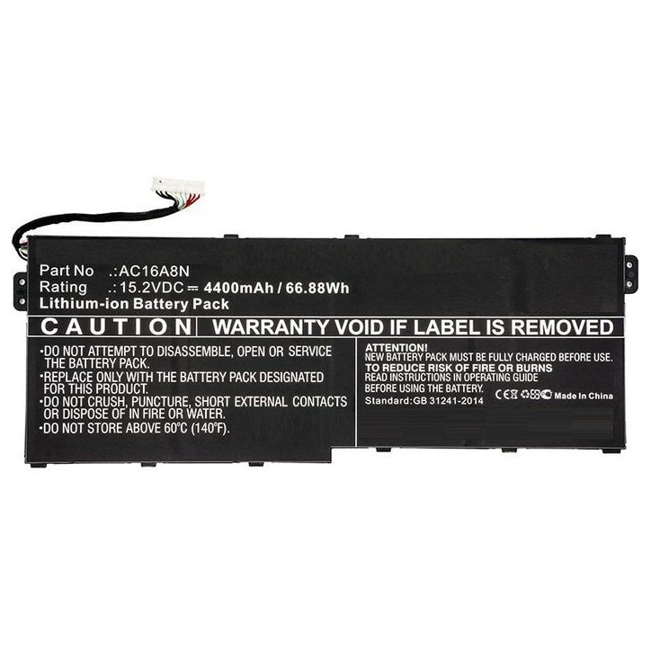 MBXAC-BA0071 CoreParts Laptop Batteria for Acer 67Wh Li-ion 15.2V 4400mAh Black Aspire V17 Nitro Aspire V17 Nitro BE VN7-791G-79 MBXAC-BA0071 CoreParts Laptop Batteria for Acer 67Wh Li-ion 15.2V 4400mAh Black Aspire V17 Nitro Aspire V17 Nitro BE VN7-791G-79