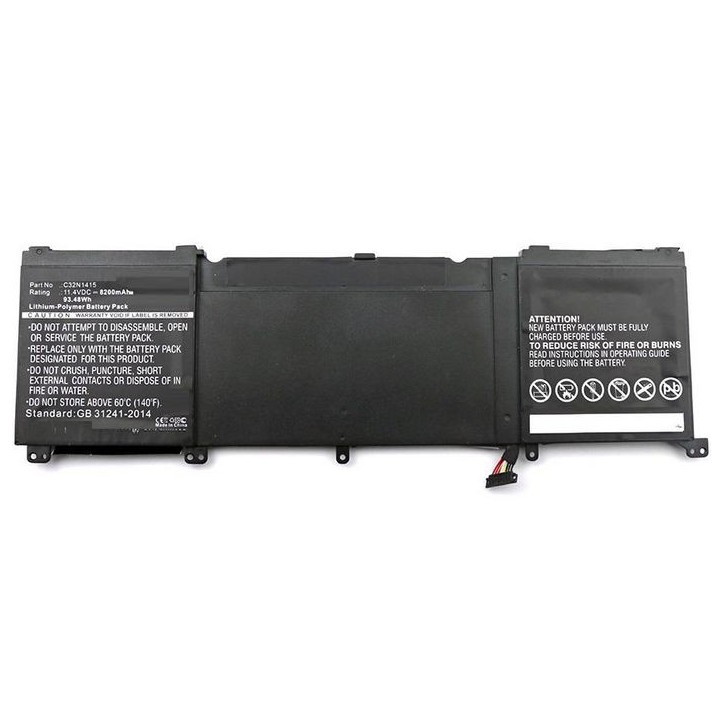 MBXAS-BA0118 CoreParts Laptop Batteria for Asus 93Wh Li-Pol 11.4V 8200mAh Black N501JW N501VW UX501JW UX501JW4720 UX501JW-CN245P