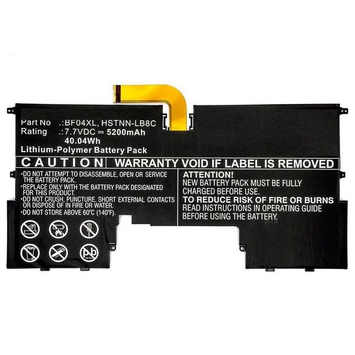 MBXHP-BA0165 CoreParts Laptop Batteria for HP 40Wh Li-Pol 7.7V 5200mAh Black Spectre 13-V101NA Spectre 13-V115TU Spectre 13-V116 MBXHP-BA0165 CoreParts Laptop Batteria for HP 40Wh Li-Pol 7.7V 5200mAh Black Spectre 13-V101NA Spectre 13-V115TU Spectre 13-V116