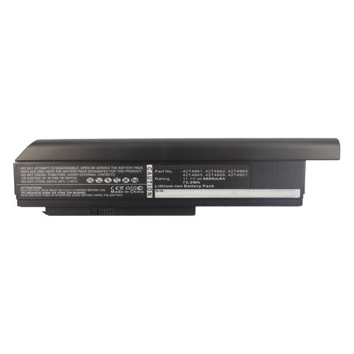 MBXLE-BA0051 CoreParts Laptop Batteria for Lenovo 73Wh Li-ion 11.1V 6600mAh Black ThinkPad X220 ThinkPad X220i ThinkPad X220s Th