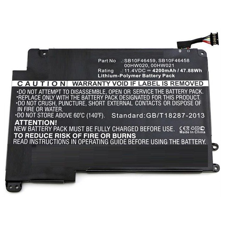 MBXLE-BA0179 CoreParts Laptop Batteria for Lenovo 48Wh Li-Pol 11.4V 4200mAh Black ThinkPad Yoga 460 00HW020 00HW021 SB10F46458 S