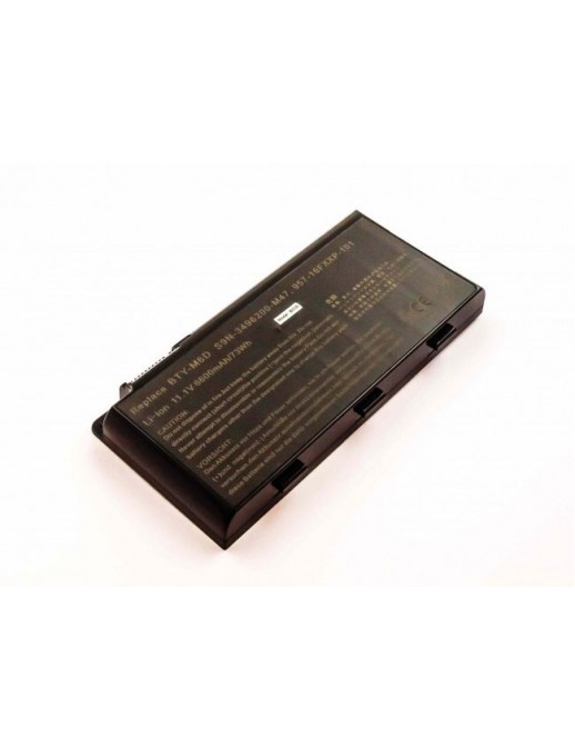 MBXMSI-BA0001 MBXMSI-BA0001 CoreParts Laptop Batteria for MSI 73Wh 9 Cell Li-ion 11.1V 6.6Ah BTY-M6D GT60 GX60 GT70 GT660 GX6...
