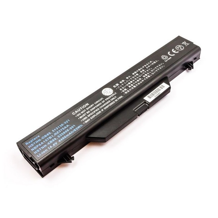 MBI2068 CoreParts Laptop Batteria for HP 63,36Wh 8 Cell Li-ion 14,4V 4400mAh Black 513130-321 535753-001 535808-001 591998-141 5