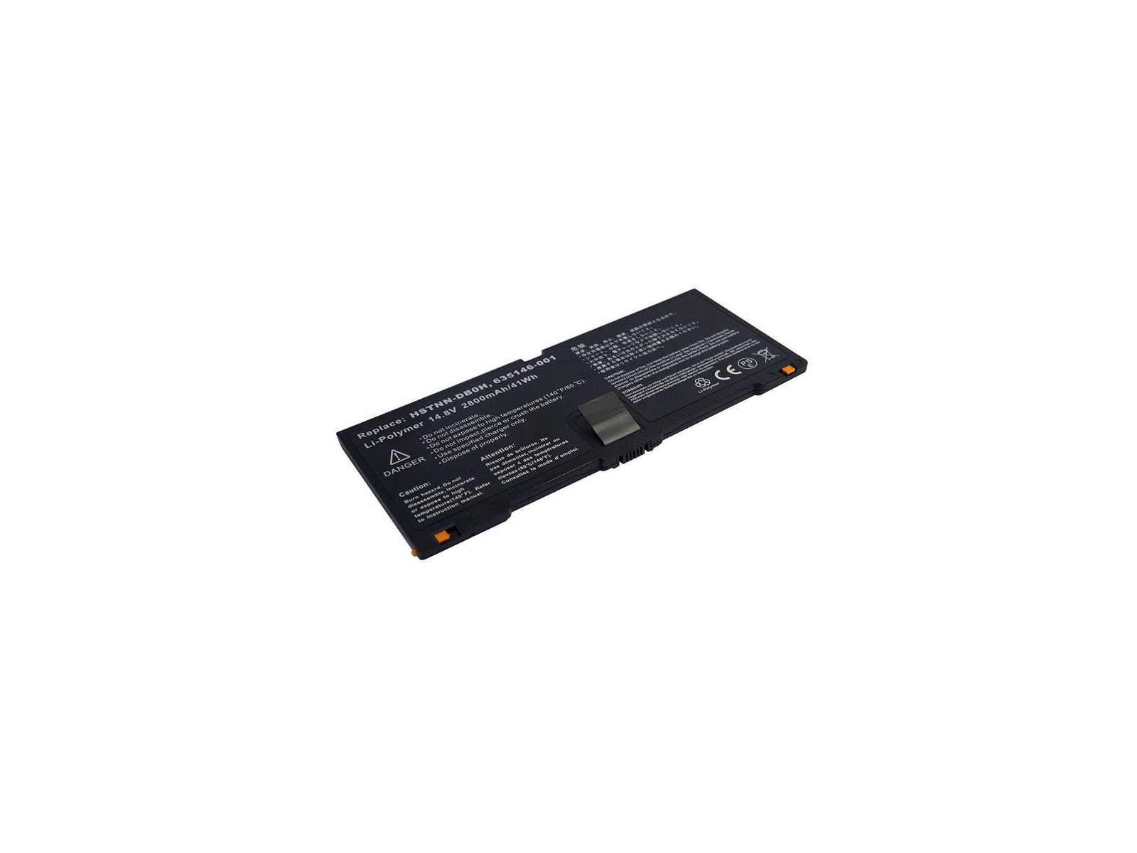 MBI2313 MBI2313 CoreParts Laptop Batteria for HP 41Wh 4 Cell Li-Pol 14.8V 2770mAh Black 635146-001 QK648AA