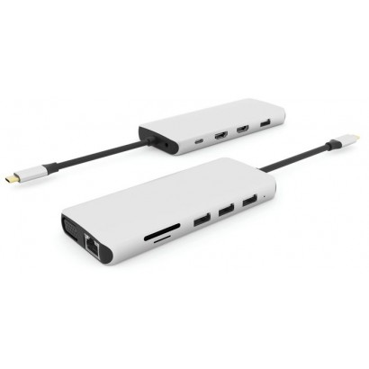 ES623009 ES623009 eSTUFF 12-in-1 Triple Display Mobile USB-C Hub for PC and tablets USBC-HDMI19 ST-TCMA2M