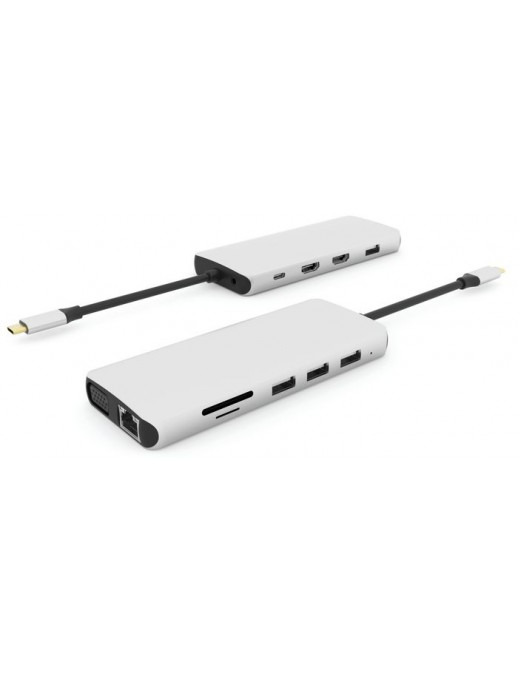 ES623009 ES623009 eSTUFF 12-in-1 Triple Display Mobile USB-C Hub for PC and tablets USBC-HDMI19 ST-TCMA2M