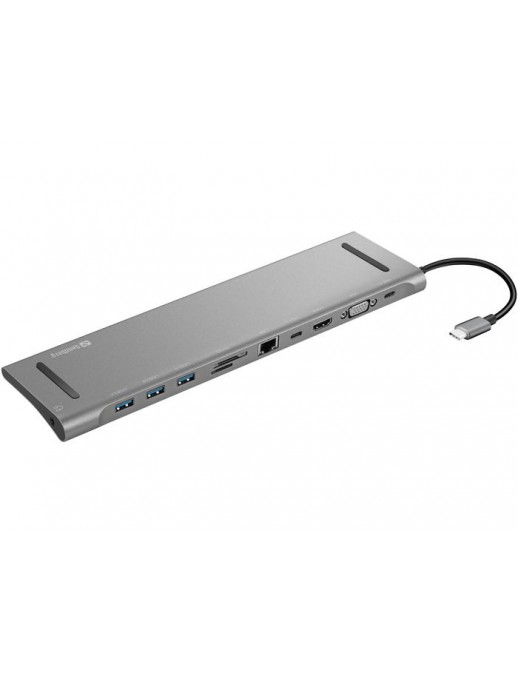 136-31 136-31 Sandberg USB-C 10-in-1 Docking Station N/A